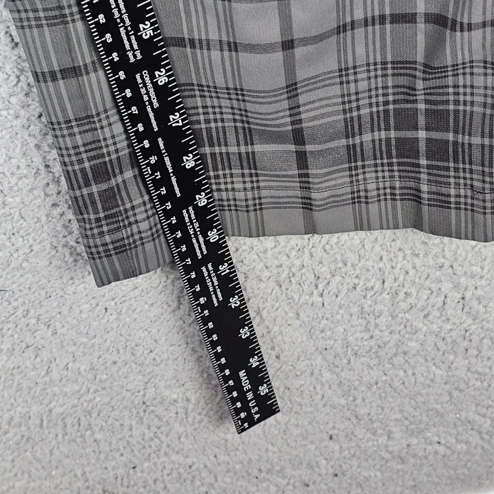 Nike Golf Pants Men 36x32 Plaid Dri-Fit Tour Performance Straight Leg 509741-010